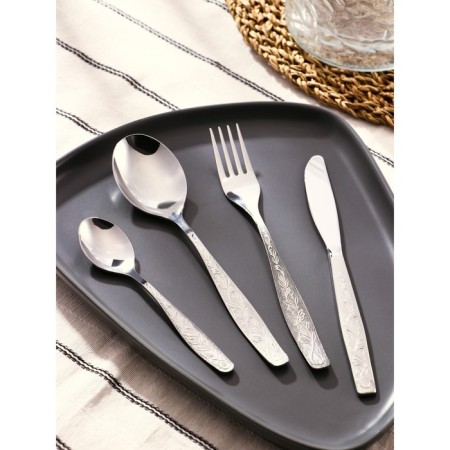 Dining table "Uralochka", 24 items, thickness 2 mm, cardboard box, silver color