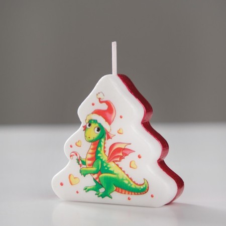 Candle "Dragosh. Elka", 9.5x11 cm-5