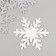 Decor for creativity "Snowflake" silver, d-10 cm (set 5 pcs)