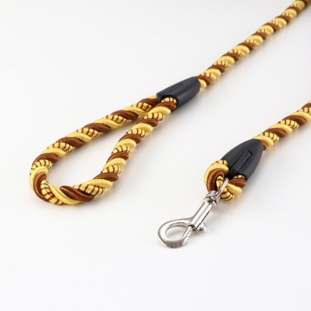 Round "Twist" 1.5 x 120 cm, yellow with black-1