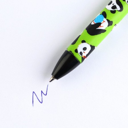 Automatic matte ballpoint pen "Panda, 0.7 mm-2