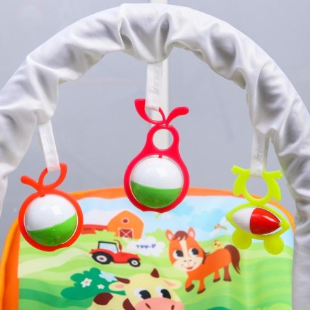 Swear-rocking chair for newborns "Pets", game arc, removable toys mix-1