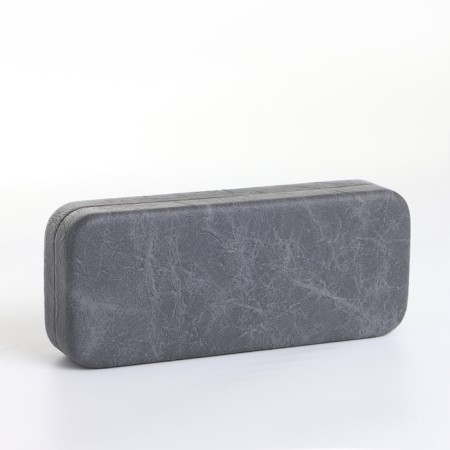 Case for glasses on the cracker, length 15 cm, color gray