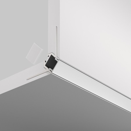 Aluminum profile of hidden installation LED Strip Alm-502-S-2M, 200x5x2.2 cm, silver color-2