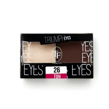 TF Eyes, 2-flowers, tone 26 ecrew and brown eyelids