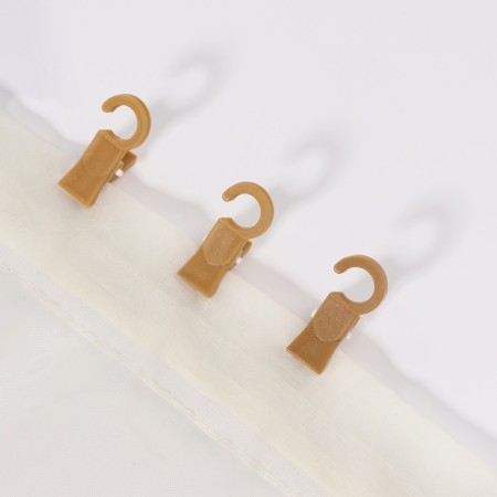 Clip for curtains, on the ring, 35 × 20 mm, the color is dark ash-1