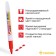 Marker for white boards 2.0 mm, Crown Multi Board Slim, bullet, red