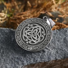Trilav amulet, Pueter metal, art casting, D = 3 cm