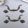 Handle for a casket metal (set 2 pcs) 9.5x4x0.5 cm