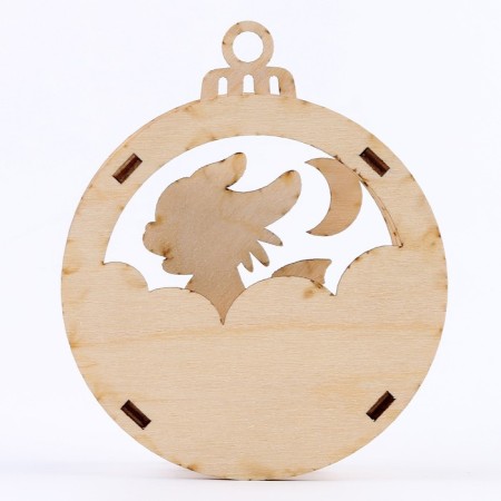 Wood painting. Multilayer suspension "Funny Dragon"-4