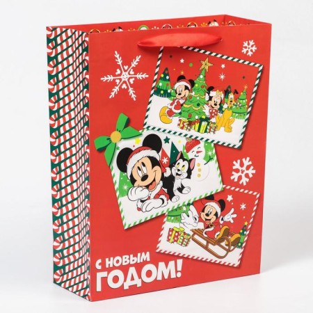 New Year. Gift package, 31x40x11.5 cm, packaging, Mickey Mouse-2