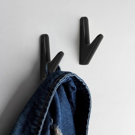 Furniture hook Cappio fawn, one -rod, black-5