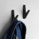 Furniture hook Cappio fawn, one -rod, black