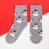 New Year's socks KAFTAN "Snowmen" rr 14-16, gray