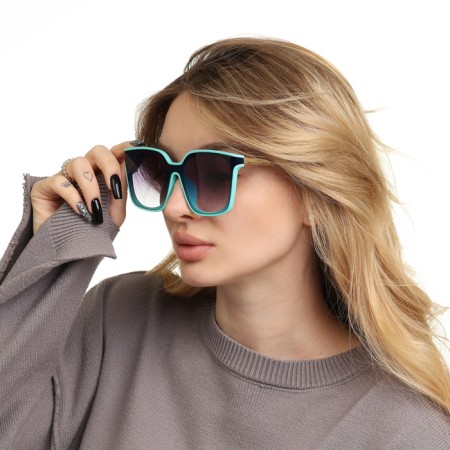 Women's sunscreen glasses "OneSun", UV 400, pipe 15 cm, lens 5.4x5.4 cm-1