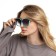 Women's sunscreen glasses "OneSun", UV 400, pipe 15 cm, lens 5.4x5.4 cm