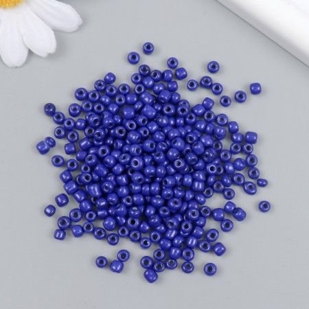 Glass beads 6/0 "blue-violet" bright 450 g-1