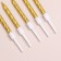 Set of candles in the cake "Spiral", 200pc, 5 cm, gold metallic