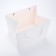 Gift package with a wide bottom of 35 x 29 x 28 cm, white