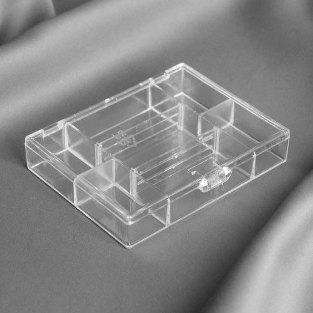 Organizer for needlework, 7 departments, 12 × 10 × 2.5 cm, the color is transparent-2