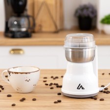 Electric coffee grinder Luazon LMR-05, 160 watts, 50 g, white