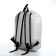 A backpack with a zipper, external pocket, 2 side pockets, gray color