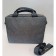 Document bag (oxford) gray with gray sling