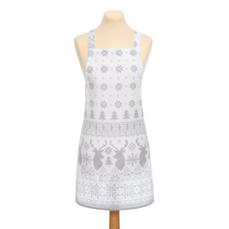 Apron "Christmas Christmas trees" 60x65 cm, 100% cotton, 164 g/m2-4