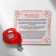 Bracelet-reinforcing "red thread" for wisdom, owl, color silver, 20 size