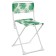 Folding stool, tropical leaves