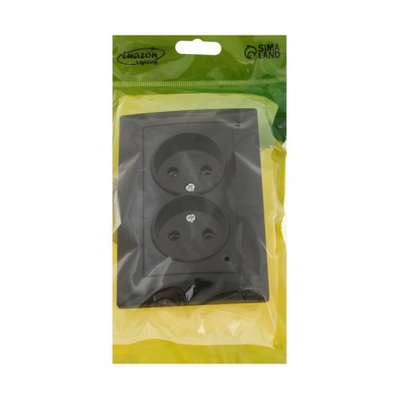 Double Luazon Lighting "Antei", 10 A, hidden, without salary, black-3