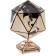 Designer Wooden 3D Ewa Globe Icosahedron with a secret (casket, safe) Black