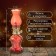 Kerosene lamp red 6x6x20 cm Risalux
