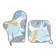 Kit. Set 2 Ave. Ethel Eco 20*20 cm, mittens-dump. 27*20 cm, 100% p/e