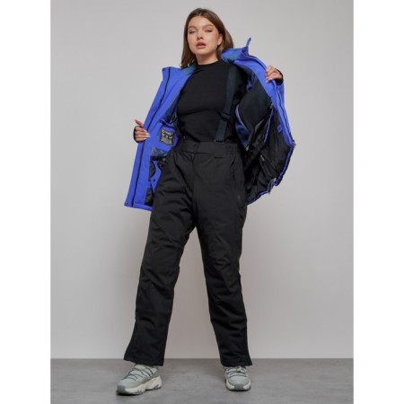 Ski suit female, size 52, blue color-15