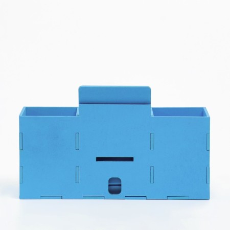 Organizer for the office with a stand under the phone "Live Age, Learn" 23x7x14 cm-4