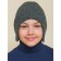 Children's hat, size 53-54, dark gray color