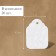 Garden tags for marking, 6.5 × 5 cm, set 20 pcs., Plastic, white, Greengo