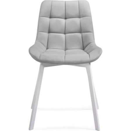 SHELS on a metal frame Chelsea Metal/velor, white/gray 50x60x80 cm-1