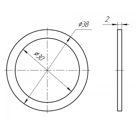 Laying flat "Ani Plast" M020, 1 1/4 "-2