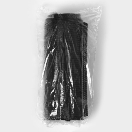 A plastic disposable lid for a glass with a pet and valve, black, 9 cm, 50 pcs/un-6