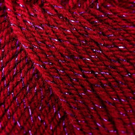 Yarn "Festive" 48% kashmilon (pan), 48% acrylic, 4% metered 160m/50g (091 cherries)-2