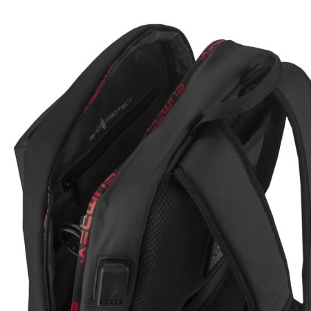 Backpack, lightning department, with USB, black color-6