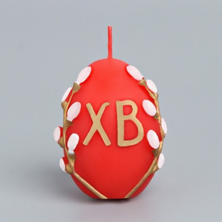 Easter candle "Egg", bas -relief-1