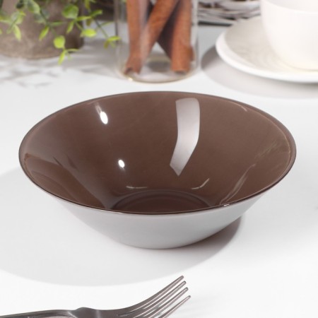 Glass Brown City, 500 ml, D = 16 cm, brown color