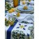 Mayolika tablecloth, size 140x220 cm, blue color