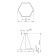 LED LED Geometria Hexagon 38W 4000K 4000 LEP IP40 60x60x8 White