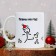 Ceramic mug "Plans for the Year", 320 ml, white color