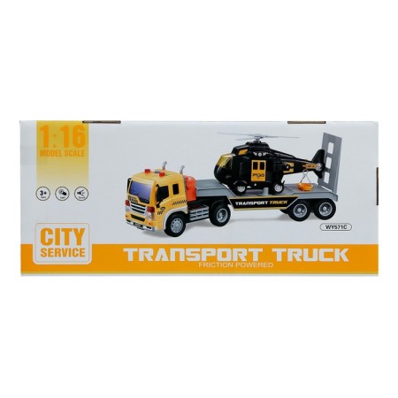 Inertial “Auto” truck, 1:16, with a helicopter, light and sound-11