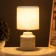 Table lamp "Catherine" 1x40W E14 Beige 13x13x25cm